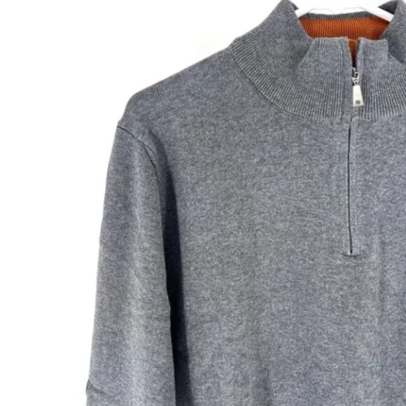 Basics & More Men's Half Zipper Pullover - L - Picture 3 of 6